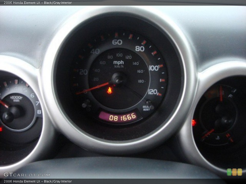Black/Gray Interior Gauges for the 2006 Honda Element LX #73840447