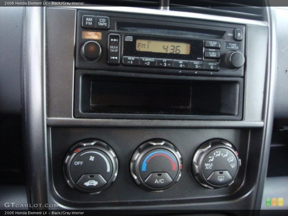 Black/Gray Interior Controls for the 2006 Honda Element LX #73840463