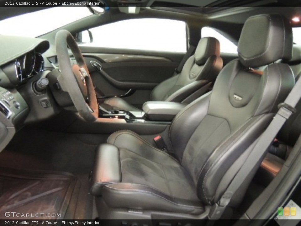 Ebony/Ebony Interior Front Seat for the 2012 Cadillac CTS -V Coupe #73841238