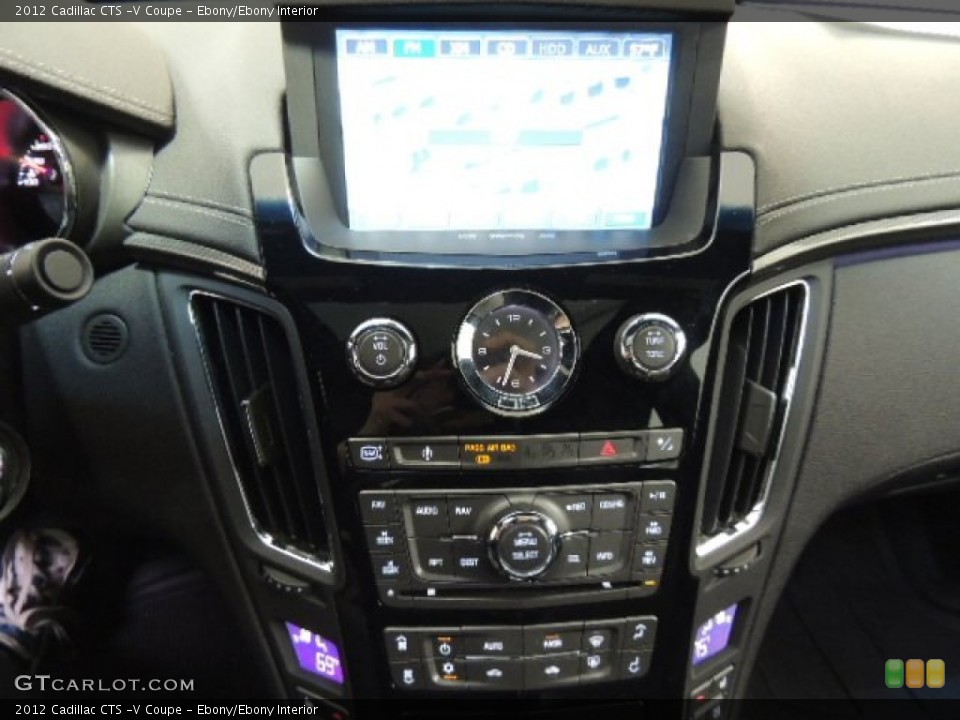 Ebony/Ebony Interior Controls for the 2012 Cadillac CTS -V Coupe #73841315