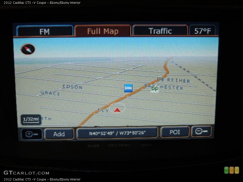 Ebony/Ebony Interior Navigation for the 2012 Cadillac CTS -V Coupe #73841345