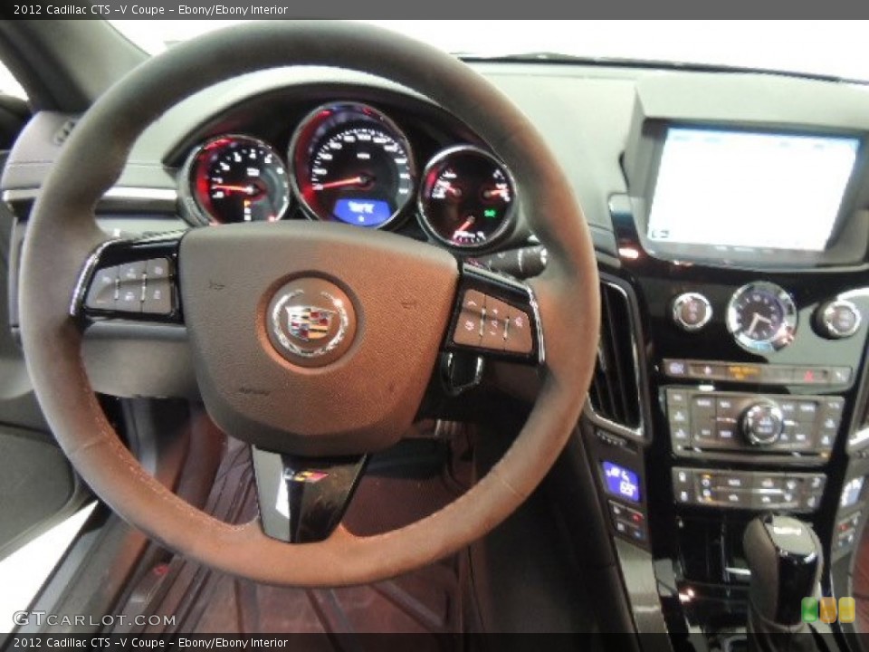 Ebony/Ebony Interior Steering Wheel for the 2012 Cadillac CTS -V Coupe #73841377
