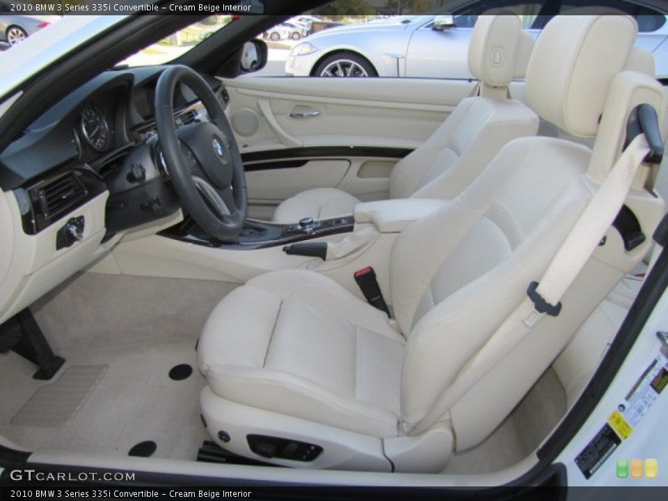 Cream Beige Interior Photo for the 2010 BMW 3 Series 335i Convertible #73842542