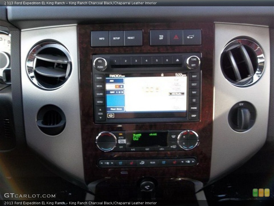 King Ranch Charcoal Black/Chaparral Leather Interior Controls for the 2013 Ford Expedition EL King Ranch #73844231