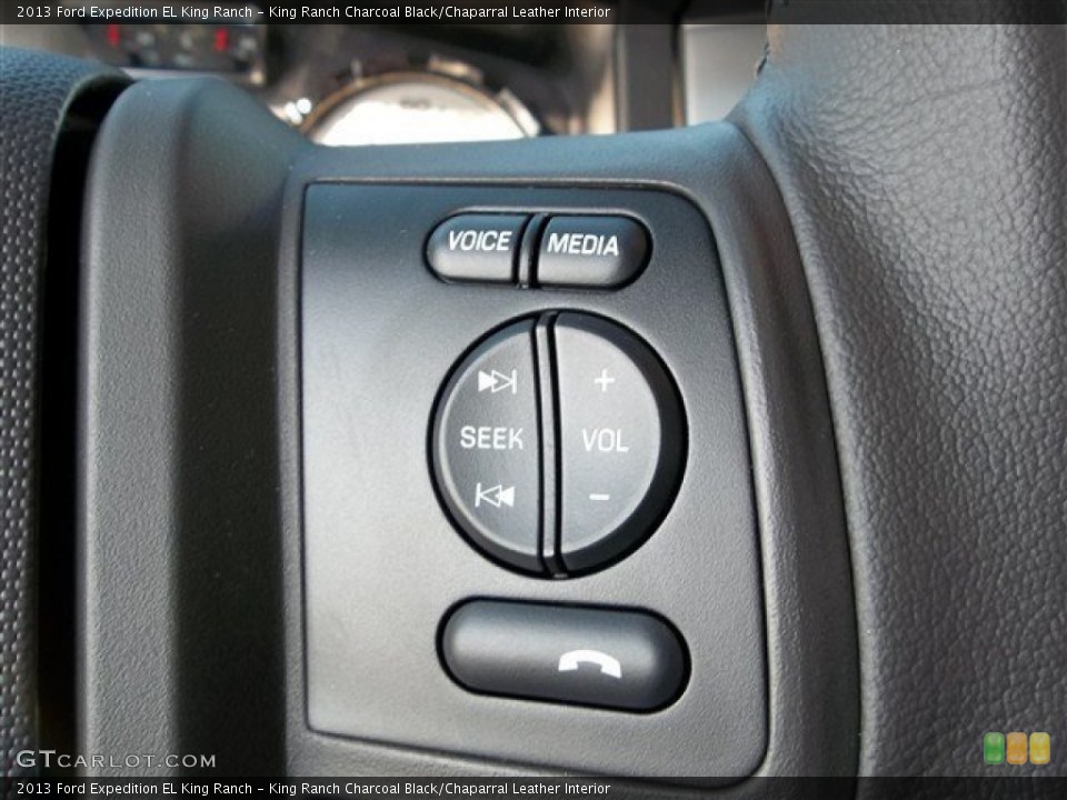 King Ranch Charcoal Black/Chaparral Leather Interior Controls for the 2013 Ford Expedition EL King Ranch #73844446