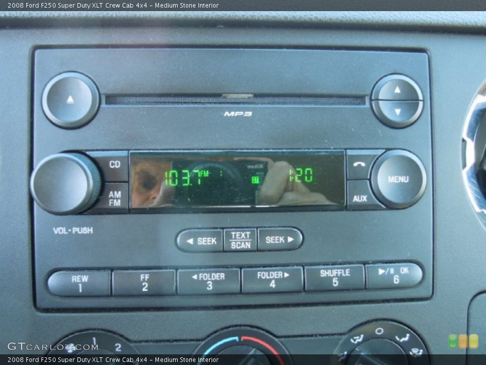 Medium Stone Interior Audio System for the 2008 Ford F250 Super Duty XLT Crew Cab 4x4 #73847831