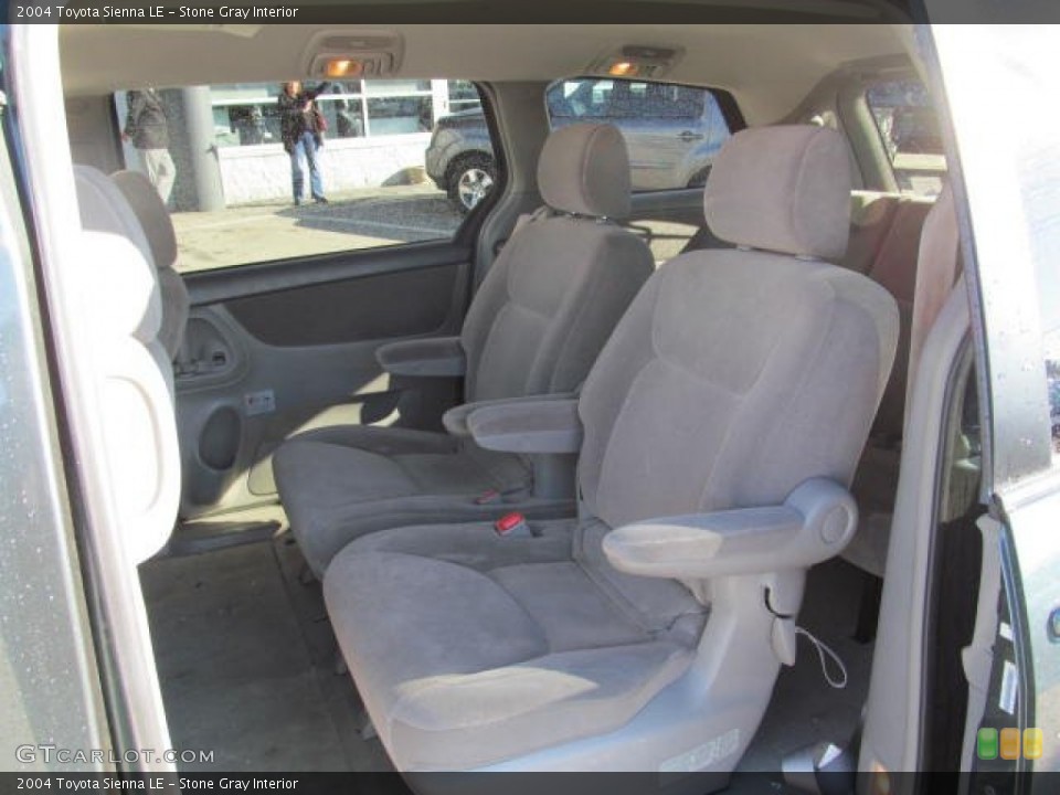 Stone Gray Interior Rear Seat for the 2004 Toyota Sienna LE #73848482