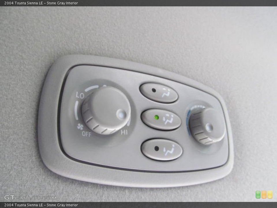 Stone Gray Interior Controls for the 2004 Toyota Sienna LE #73848515
