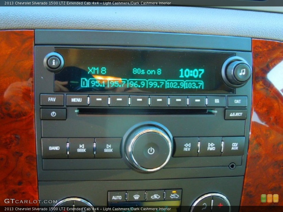 Light Cashmere/Dark Cashmere Interior Audio System for the 2013 Chevrolet Silverado 1500 LTZ Extended Cab 4x4 #73850507