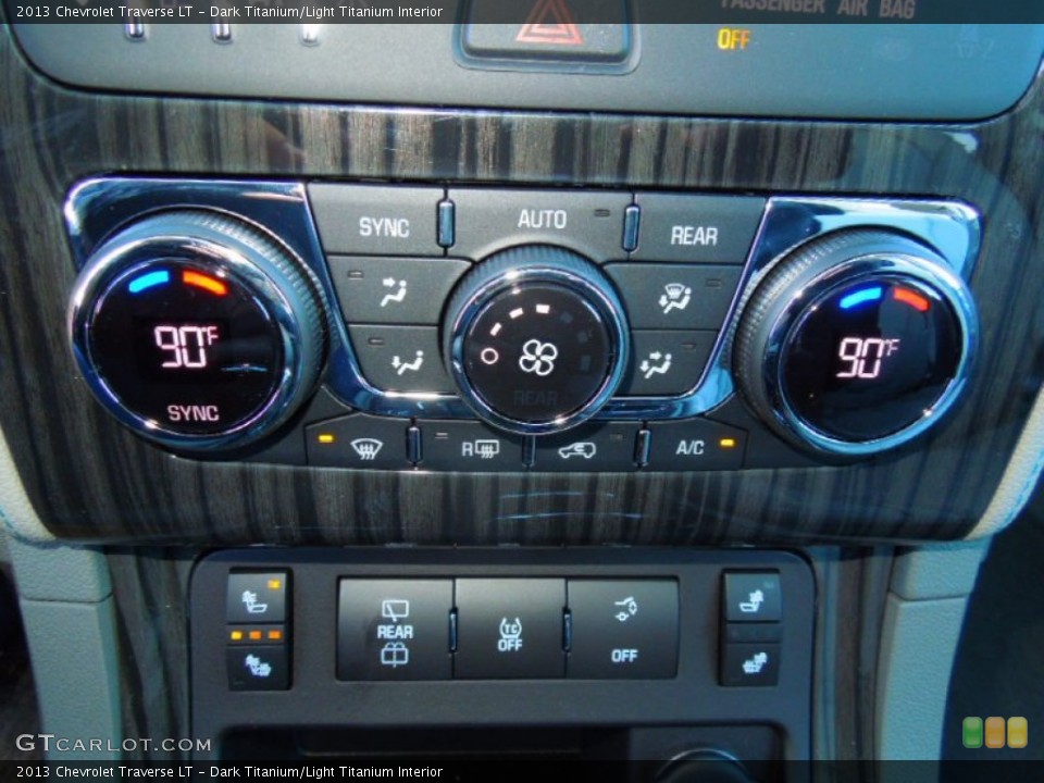 Dark Titanium/Light Titanium Interior Controls for the 2013 Chevrolet Traverse LT #73850945