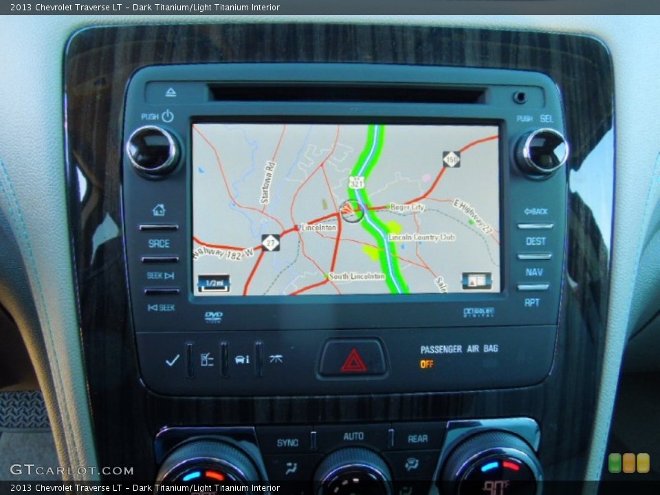 Dark Titanium/Light Titanium Interior Navigation for the 2013 Chevrolet Traverse LT #73850963