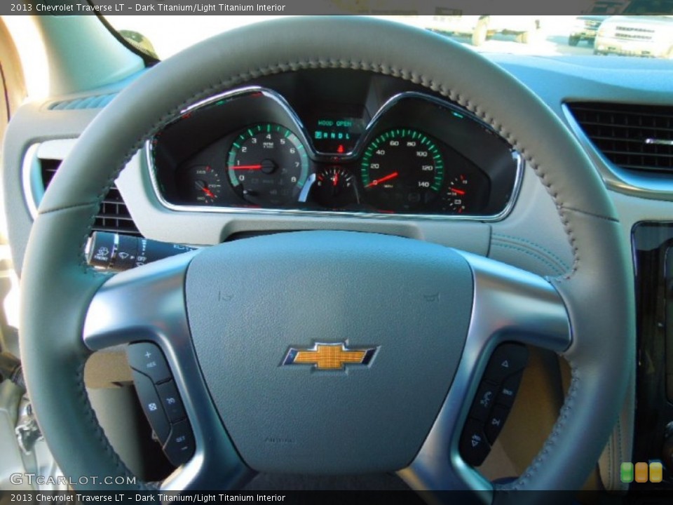 Dark Titanium/Light Titanium Interior Steering Wheel for the 2013 Chevrolet Traverse LT #73850970