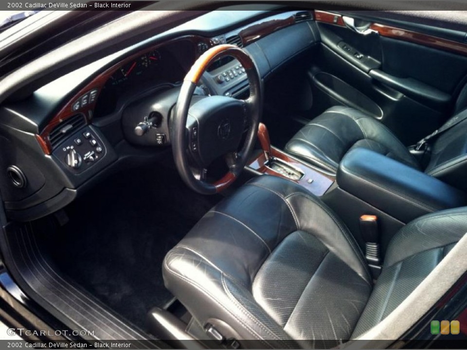 Black Interior Prime Interior for the 2002 Cadillac DeVille Sedan #73851680