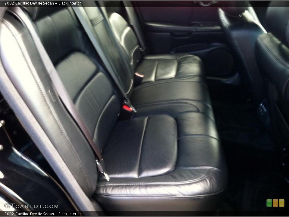 Black Interior Rear Seat for the 2002 Cadillac DeVille Sedan #73851803