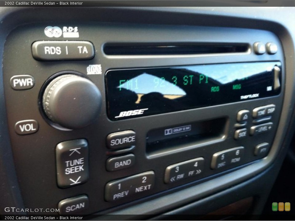Black Interior Audio System for the 2002 Cadillac DeVille Sedan #73851899