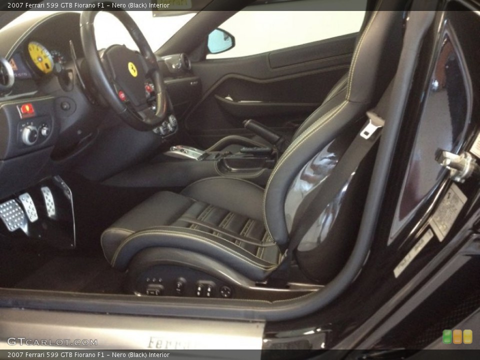 Nero (Black) Interior Photo for the 2007 Ferrari 599 GTB Fiorano F1 #73854789