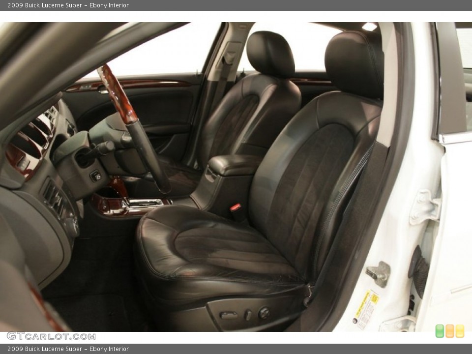 Ebony Interior Front Seat for the 2009 Buick Lucerne Super #73855595