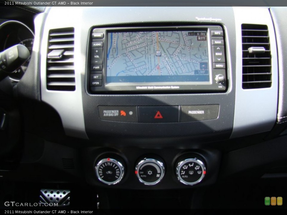 Black Interior Navigation for the 2011 Mitsubishi Outlander GT AWD #73855658