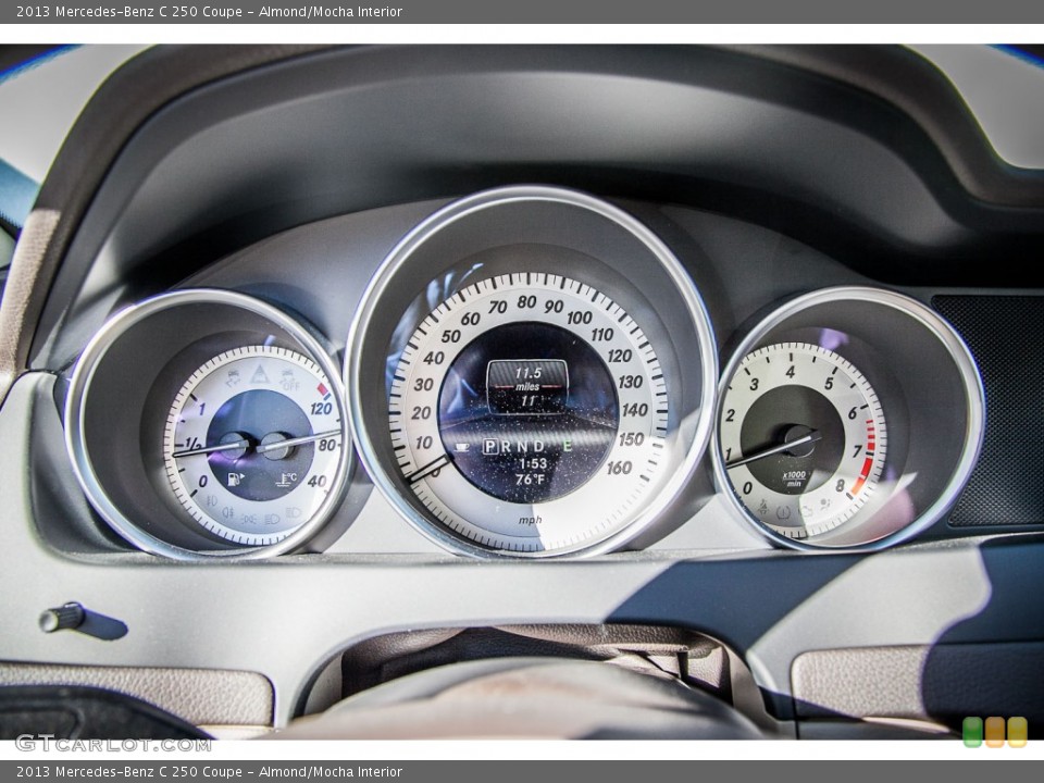 Almond/Mocha Interior Gauges for the 2013 Mercedes-Benz C 250 Coupe #73856915