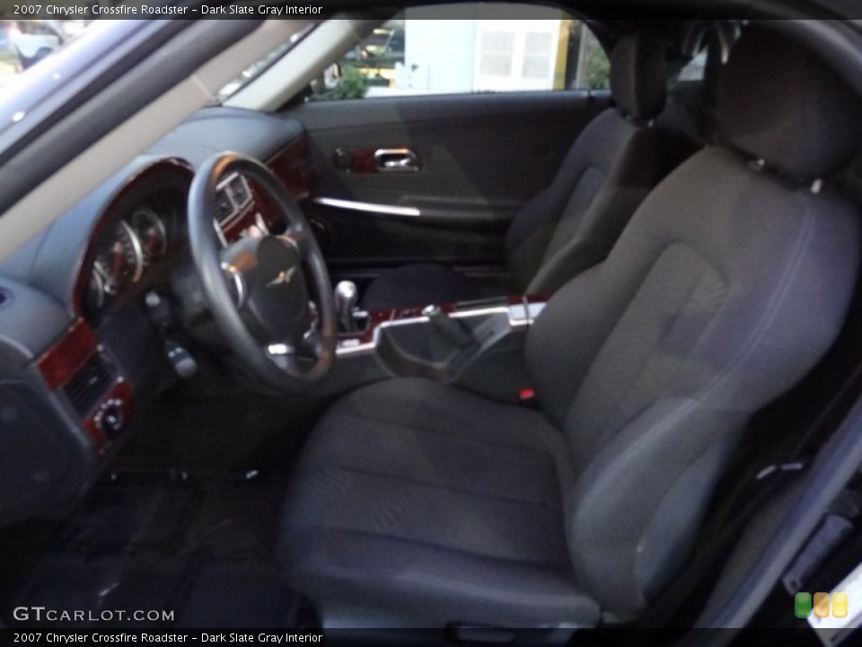 Dark Slate Gray Interior Front Seat for the 2007 Chrysler Crossfire Roadster #73858613