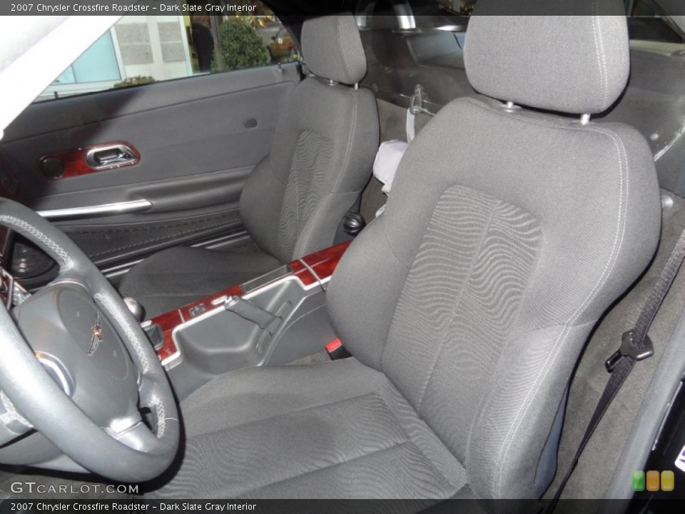 Dark Slate Gray Interior Front Seat for the 2007 Chrysler Crossfire Roadster #73858674