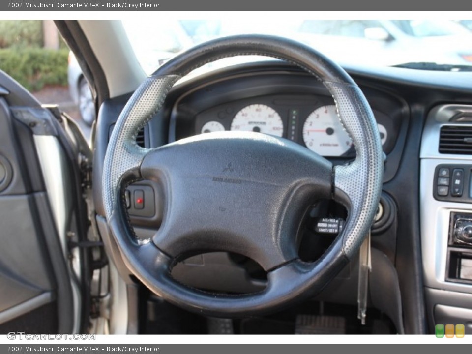 Black/Gray Interior Steering Wheel for the 2002 Mitsubishi Diamante VR-X #73858709
