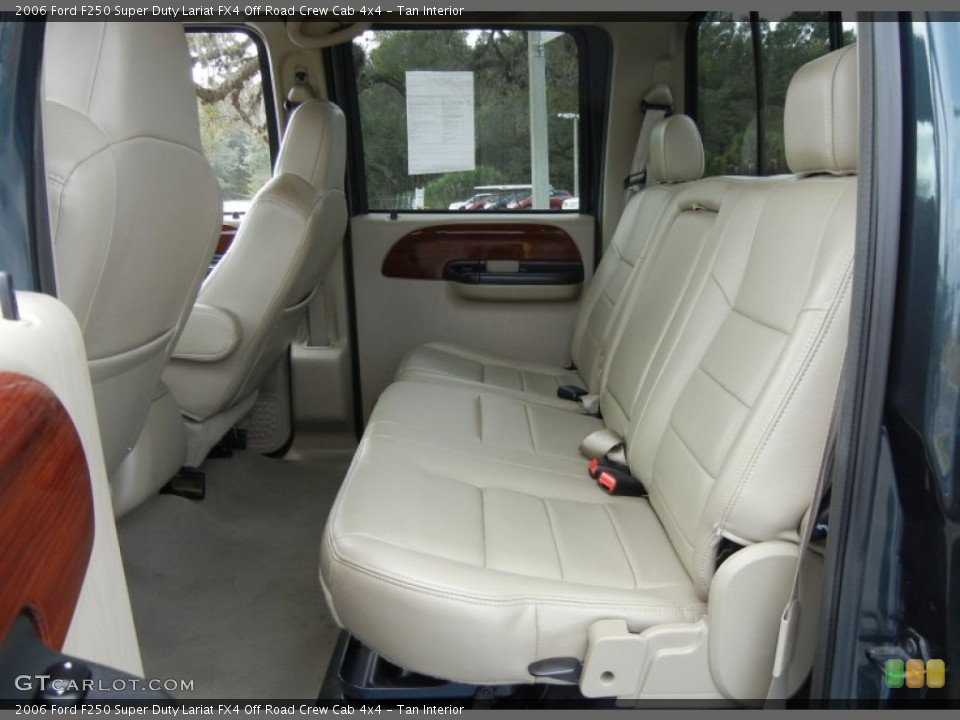 Tan Interior Rear Seat for the 2006 Ford F250 Super Duty Lariat FX4 Off Road Crew Cab 4x4 #73860305