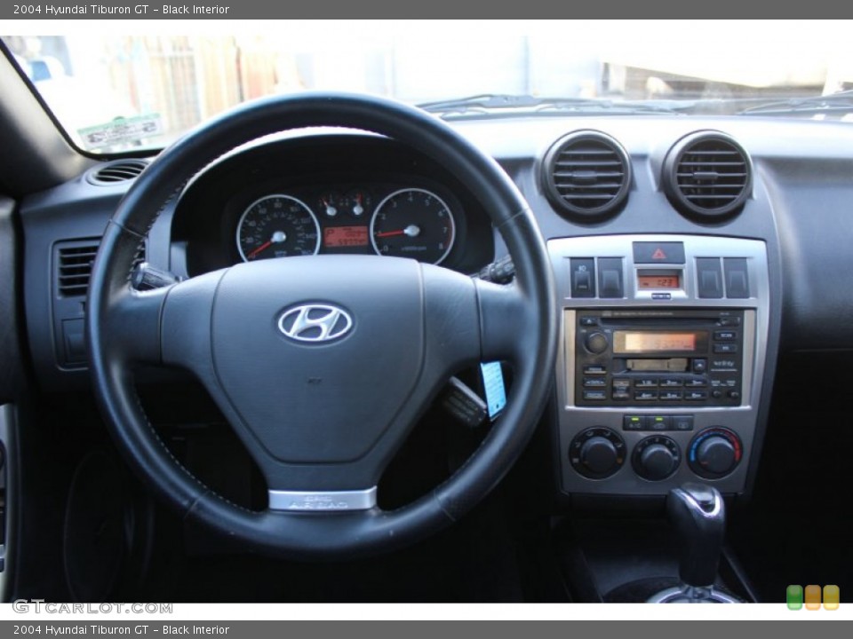 Black Interior Dashboard for the 2004 Hyundai Tiburon GT #73860602
