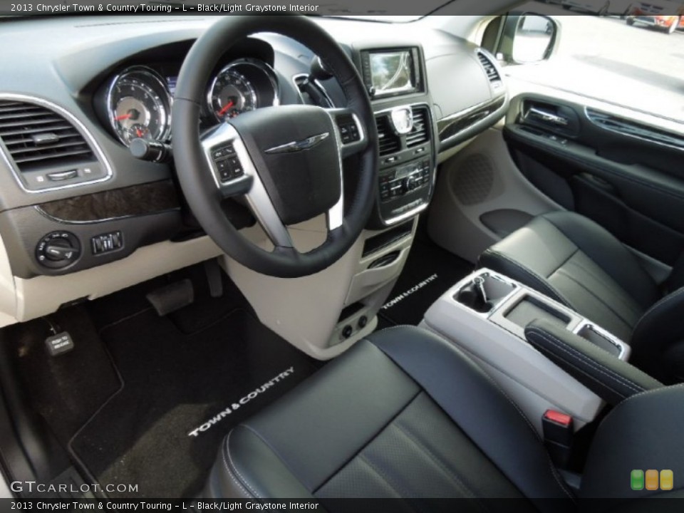 Black/Light Graystone Interior Prime Interior for the 2013 Chrysler Town & Country Touring - L #73860836