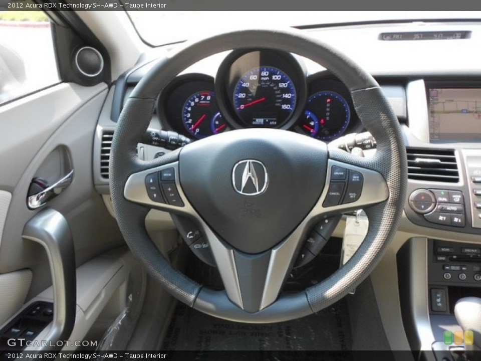 Taupe Interior Steering Wheel for the 2012 Acura RDX Technology SH-AWD #73860923