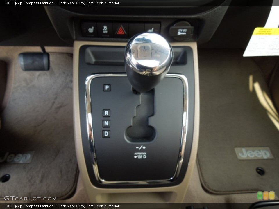 Dark Slate Gray/Light Pebble Interior Transmission for the 2013 Jeep Compass Latitude #73862255