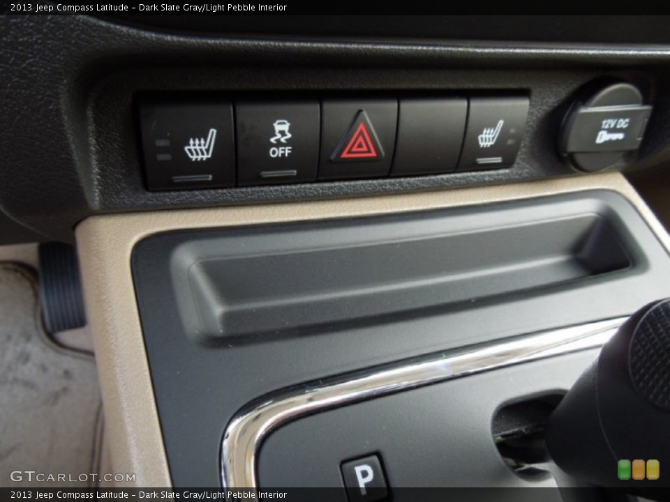 Dark Slate Gray/Light Pebble Interior Controls for the 2013 Jeep Compass Latitude #73862264