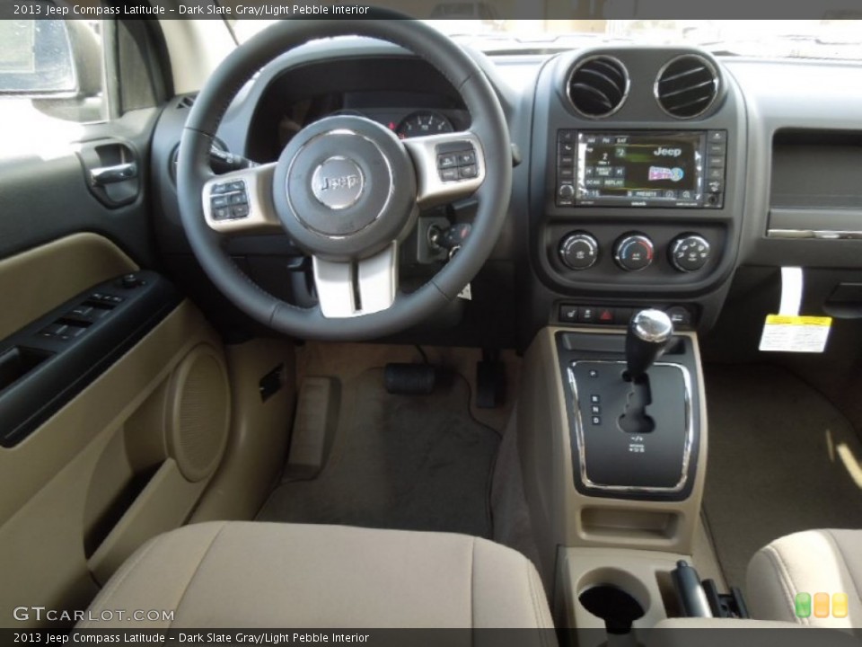Dark Slate Gray/Light Pebble Interior Dashboard for the 2013 Jeep Compass Latitude #73862300