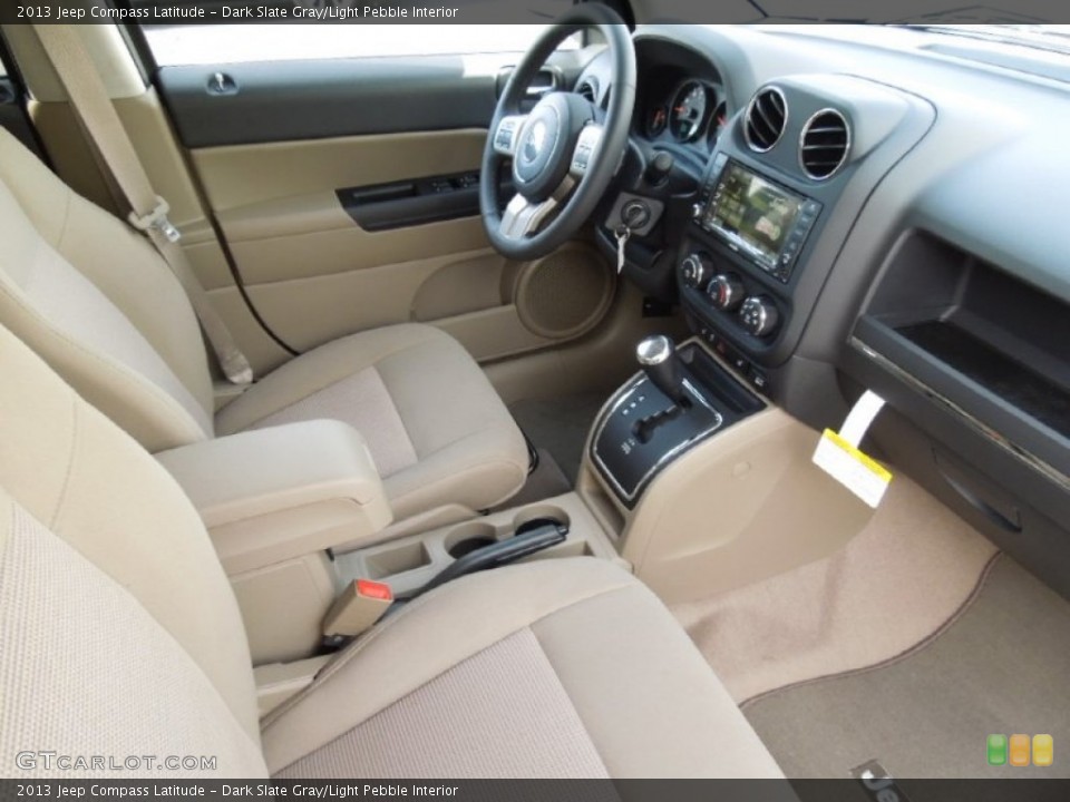 Dark Slate Gray/Light Pebble Interior Photo for the 2013 Jeep Compass Latitude #73862330