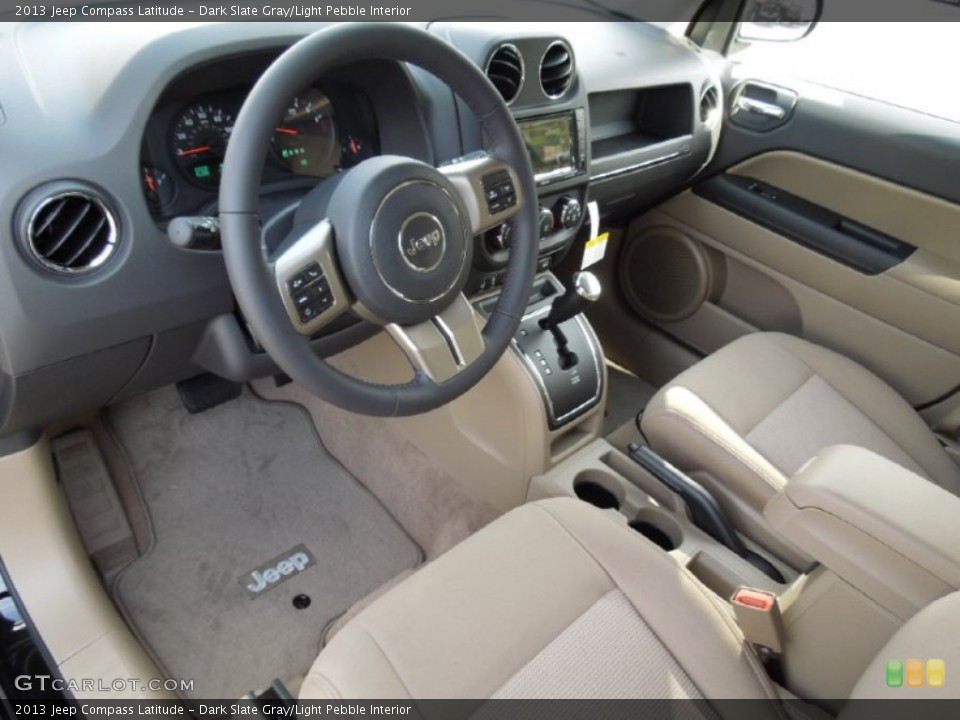Dark Slate Gray/Light Pebble Interior Prime Interior for the 2013 Jeep Compass Latitude #73862342