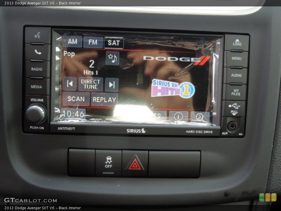 Black Interior Controls for the 2013 Dodge Avenger SXT V6 #73862738