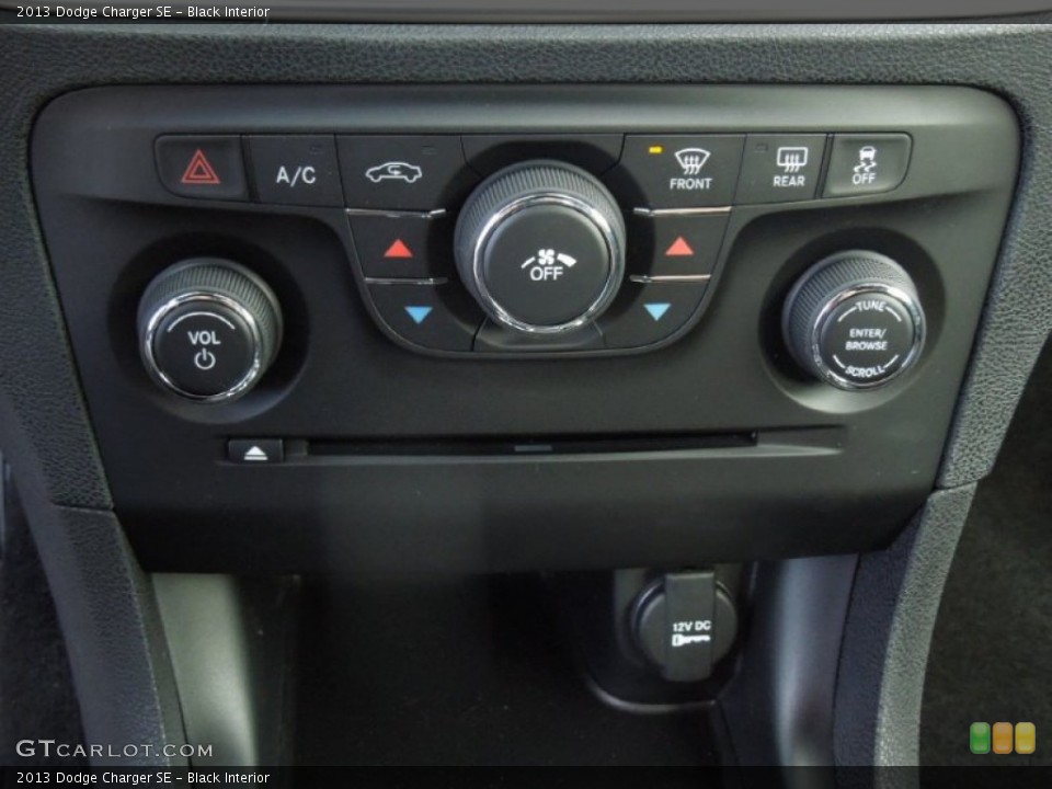 Black Interior Controls for the 2013 Dodge Charger SE #73863125