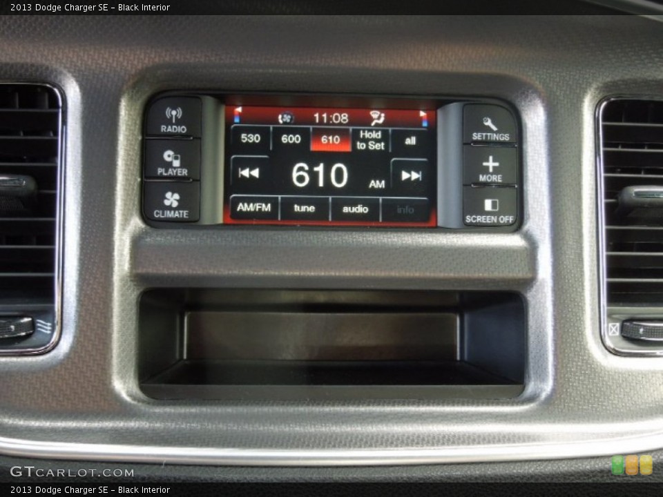 Black Interior Controls for the 2013 Dodge Charger SE #73863131
