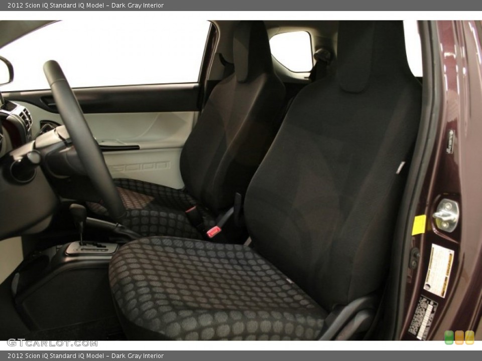 Dark Gray Interior Front Seat for the 2012 Scion iQ  #73863449