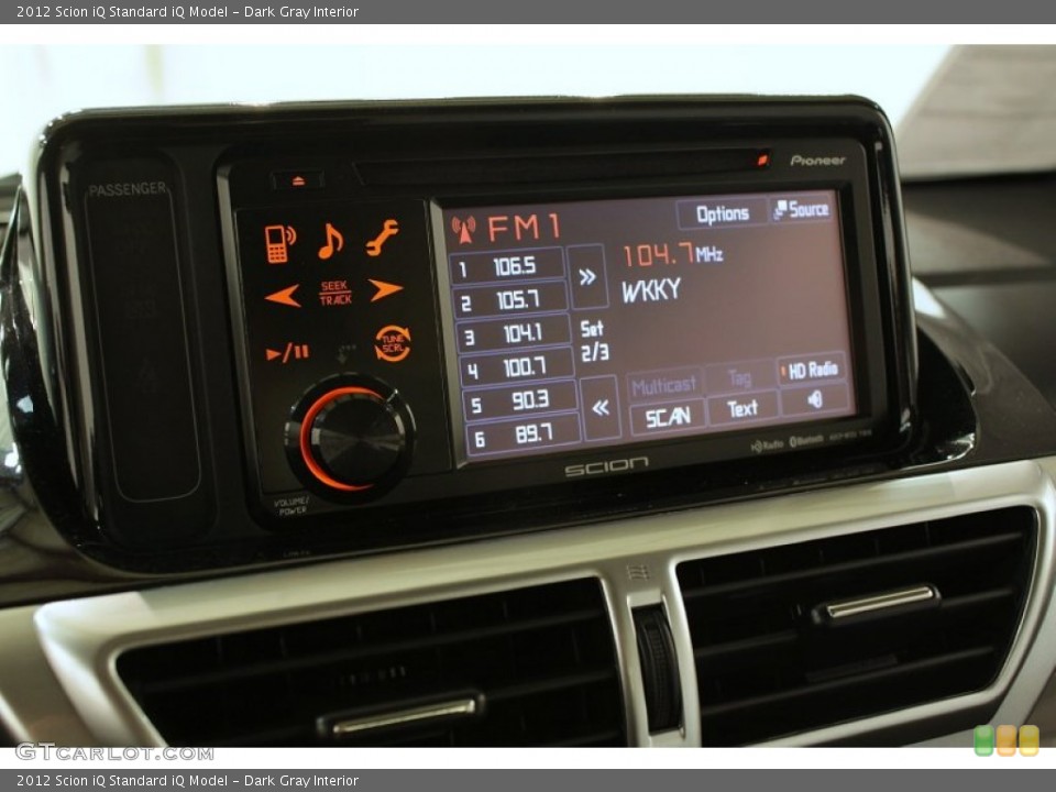 Dark Gray Interior Audio System for the 2012 Scion iQ  #73863467