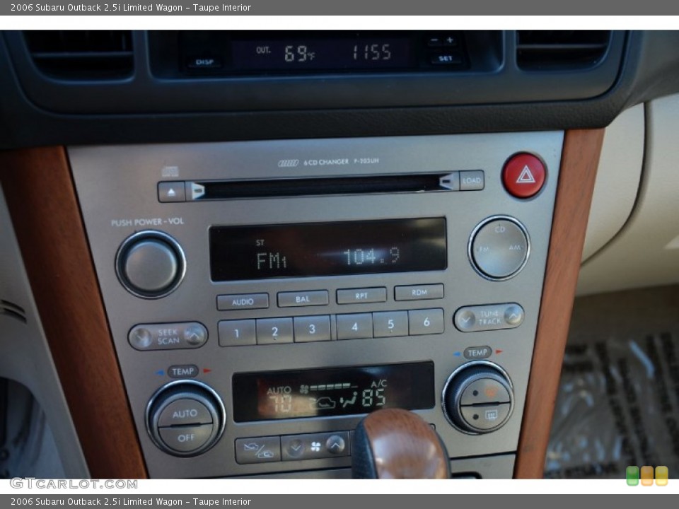 Taupe Interior Controls for the 2006 Subaru Outback 2.5i Limited Wagon #73864583