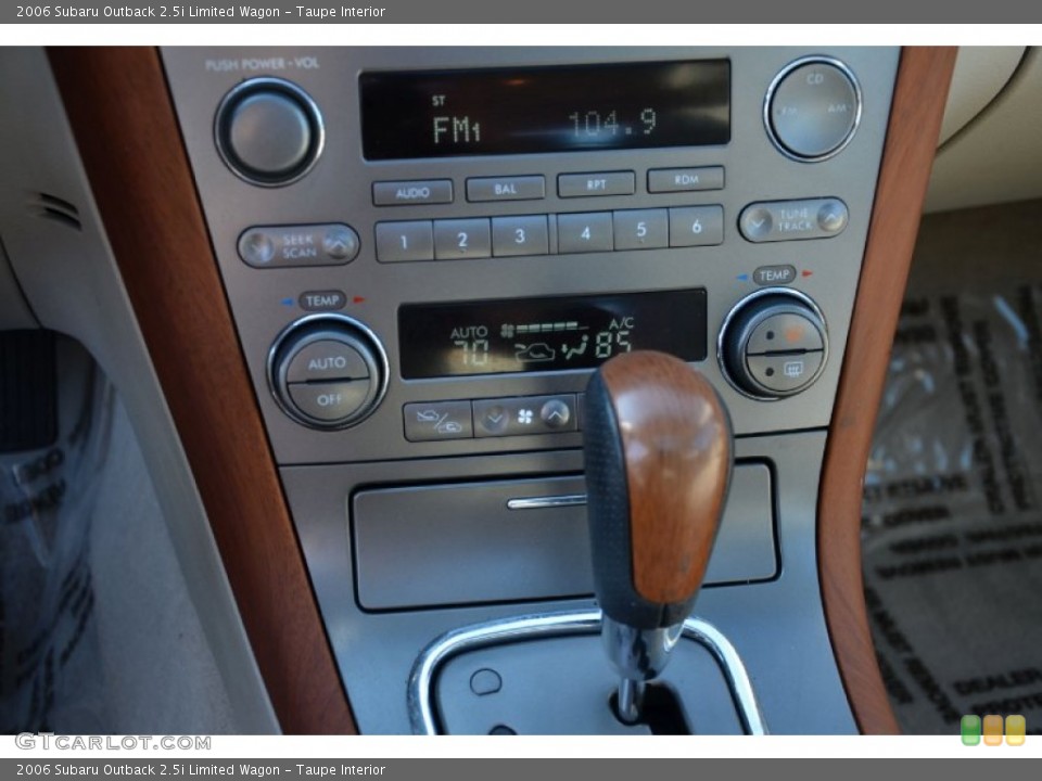 Taupe Interior Controls for the 2006 Subaru Outback 2.5i Limited Wagon #73864586