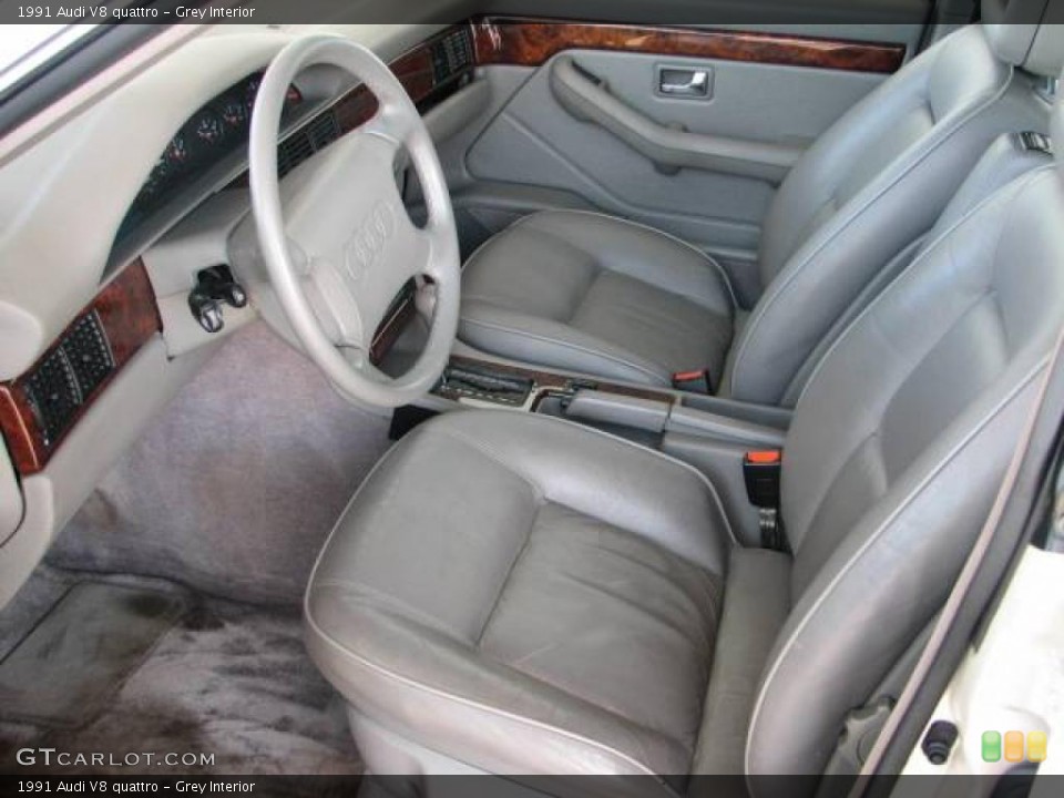 Grey 1991 Audi V8 Interiors