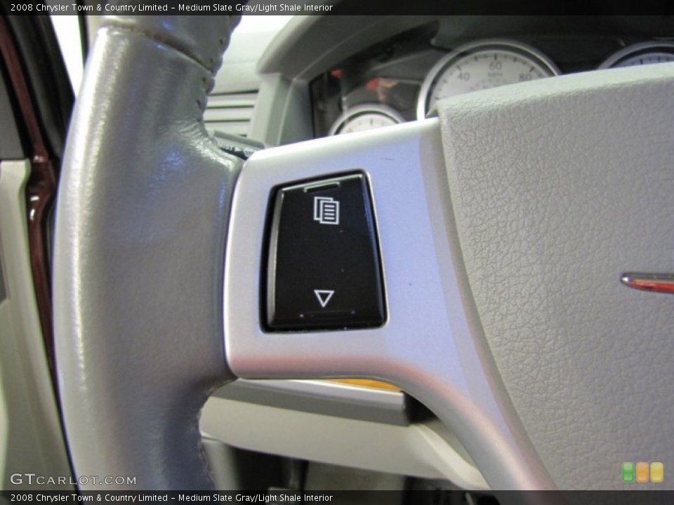 Medium Slate Gray/Light Shale Interior Controls for the 2008 Chrysler Town & Country Limited #73865894