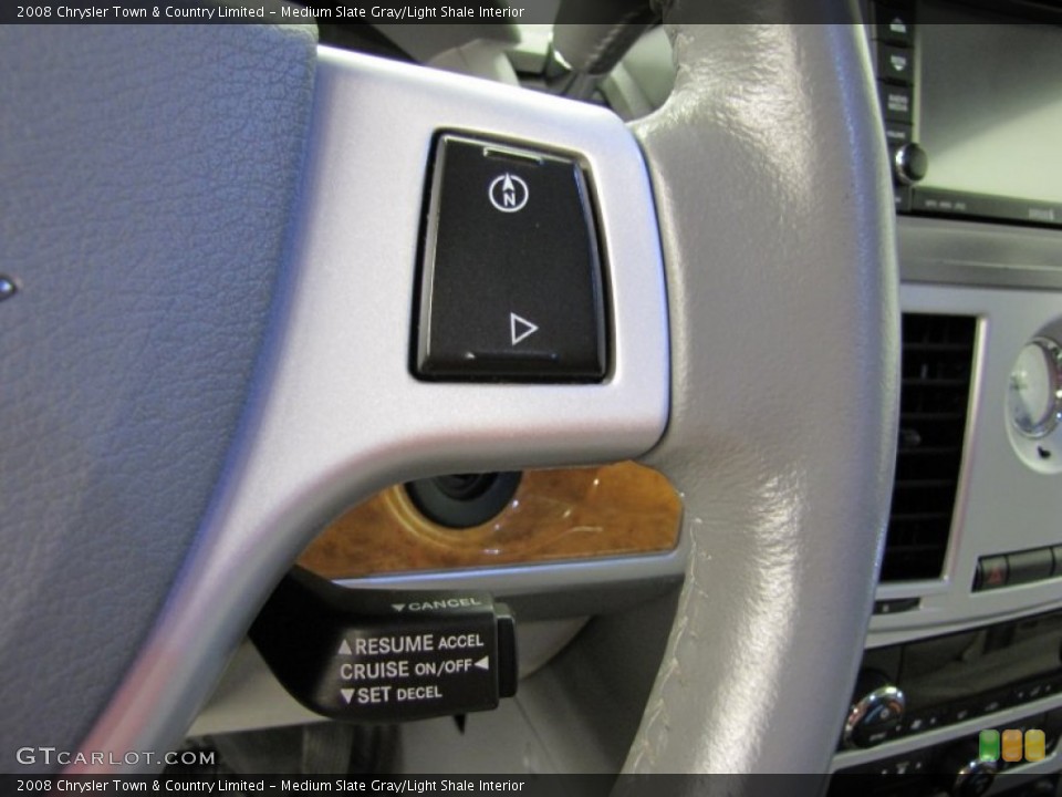 Medium Slate Gray/Light Shale Interior Controls for the 2008 Chrysler Town & Country Limited #73865897