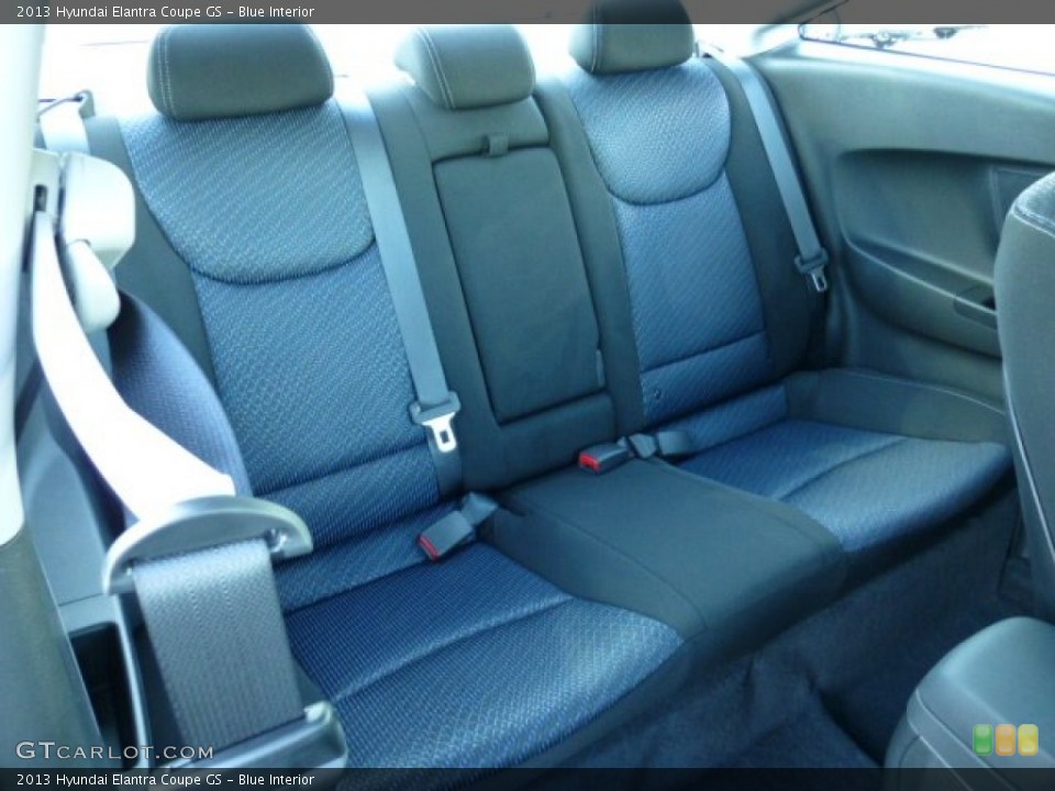 Blue Interior Rear Seat for the 2013 Hyundai Elantra Coupe GS #73869247