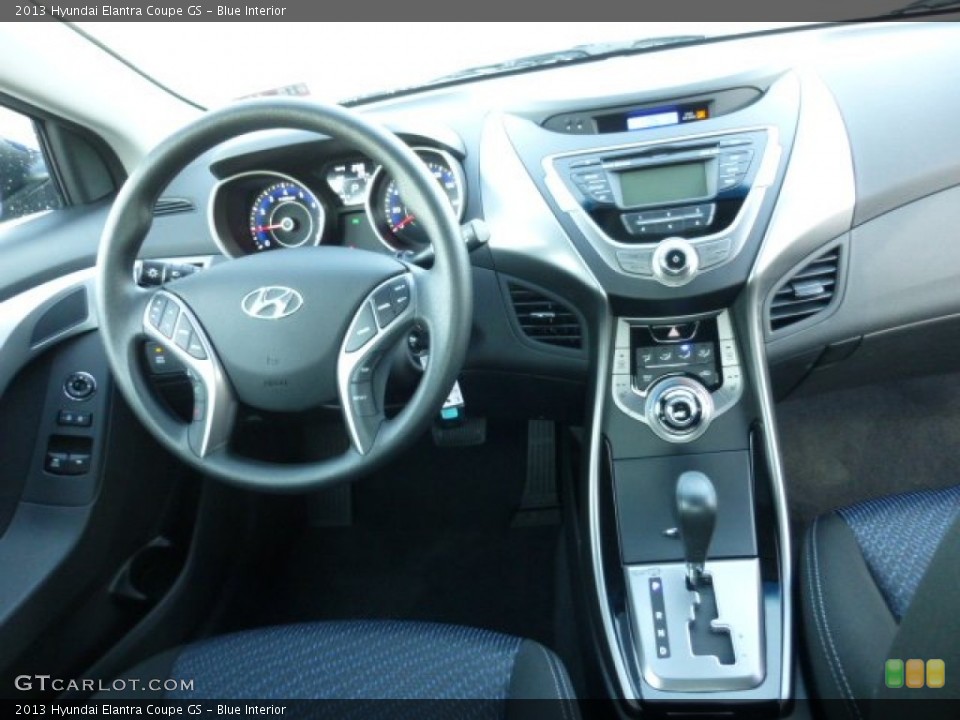 Blue Interior Dashboard for the 2013 Hyundai Elantra Coupe GS #73869259