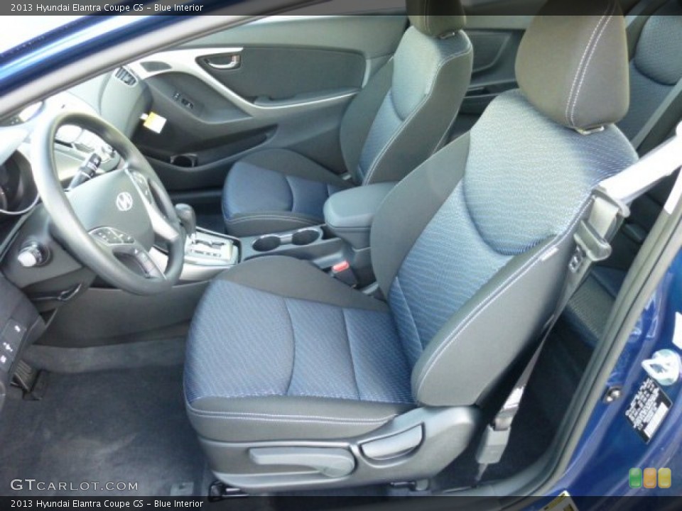 Blue Interior Front Seat for the 2013 Hyundai Elantra Coupe GS #73869269