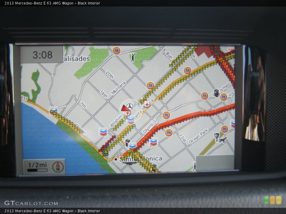 Black Interior Navigation for the 2013 Mercedes-Benz E 63 AMG Wagon #73870340