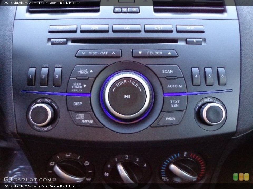 Black Interior Controls for the 2013 Mazda MAZDA3 i SV 4 Door #73873497
